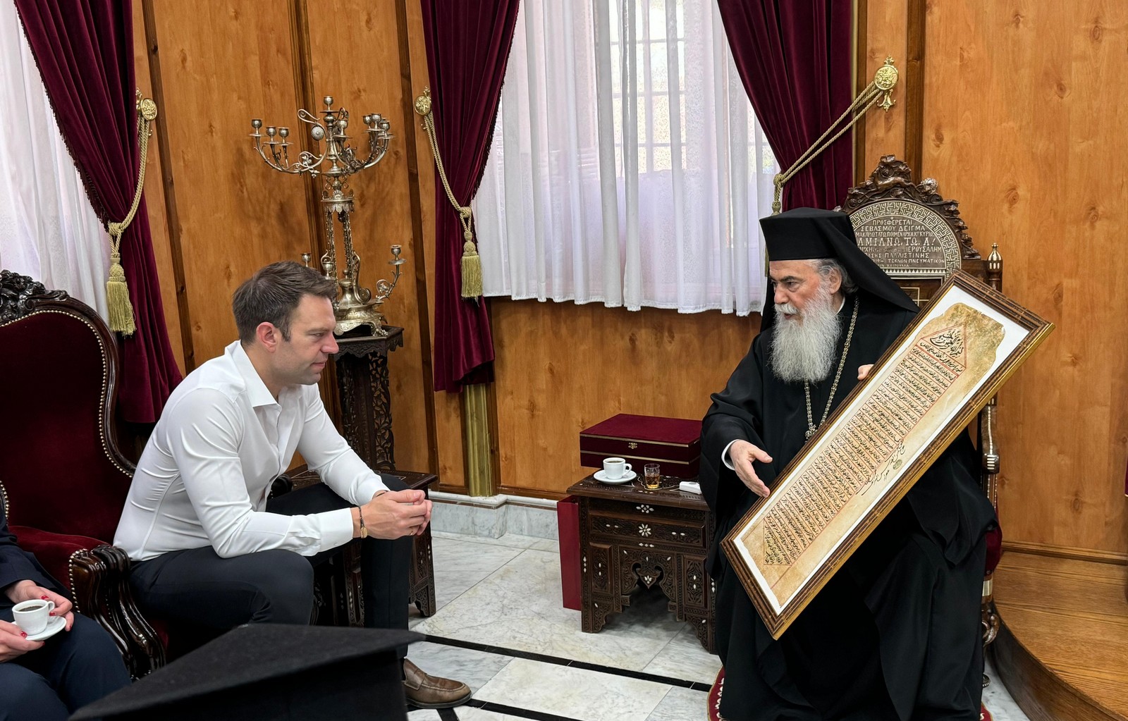 Επίσκεψη Κασσελάκη στο Πατριαρχείο Ιεροσολύμων