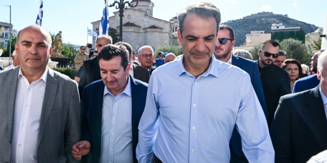 Ο Κυριάκος Μητσοτάκης στο Άργος