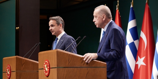 Συνάντηση του Πρωθυπουργού Κυριάκου Μητσοτάκη με τον Πρόεδρο της Τουρκίας, Ρετζέπ Ταγίπ Ερντογάν στο Προεδρικό Μέγαρο στην Άγκυρα