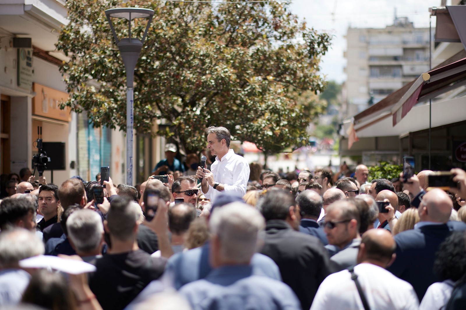 Ο Κυριάκος Μητσοτάκης στην Πάτρα