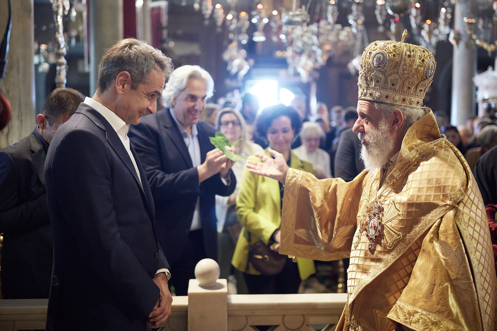 Στην Τήνο ο Κυριάκος Μητσοτάκης