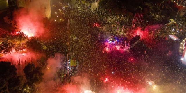 ΠΑΟΚ: Η έκσταση στον Λευκό Πύργο για το πρωτάθλημα από το drone του SPORT24​