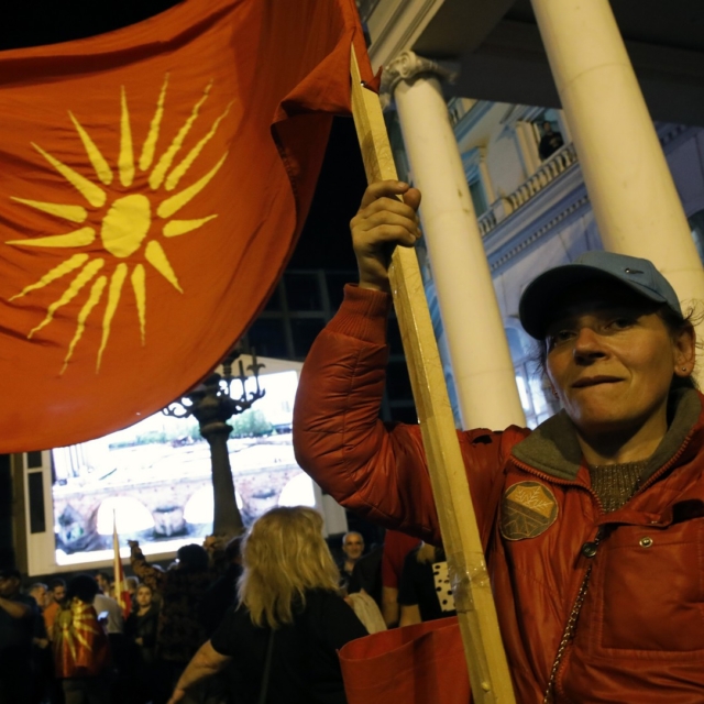 Υποστηρικτές του VMRO αντιδρούν στην συμφωνία των Πρεσπών