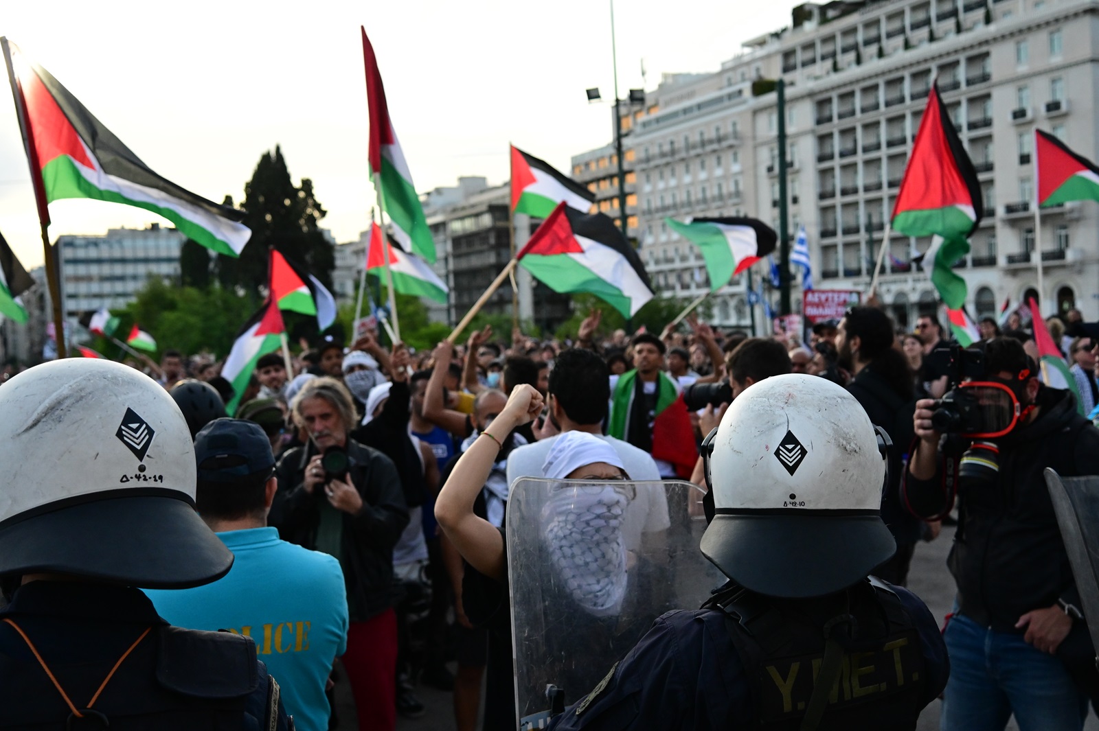 Συγκέντρωση αλληλεγγύης για την Παλαιστίνη στην πλατεία Συντάγματος