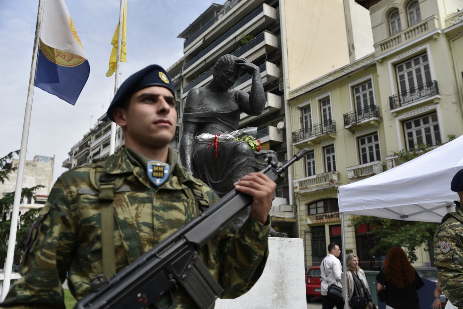 Εκδήλωση μνήμης της Γενοκτονίας των Ελλήνων Ποντίων, πλατεία Αγίας Σοφίας, Θεσσαλονίκη, 19 Μαΐου 2024.