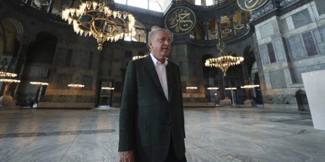 Ο Ερντογάν στην Αγία Σοφία