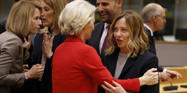 Giorgia Meloni και Ursula von der Leyen