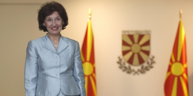 Η πρόεδρος της Βόρειας Μακεδονίας