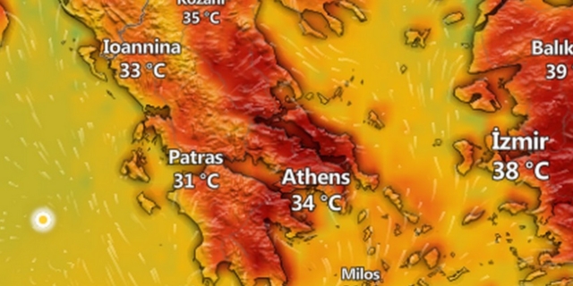 Διπλή απειλή: Τι ώρα θα κορυφωθούν θερμοκρασία και αφρικανική σκόνη σήμερα
