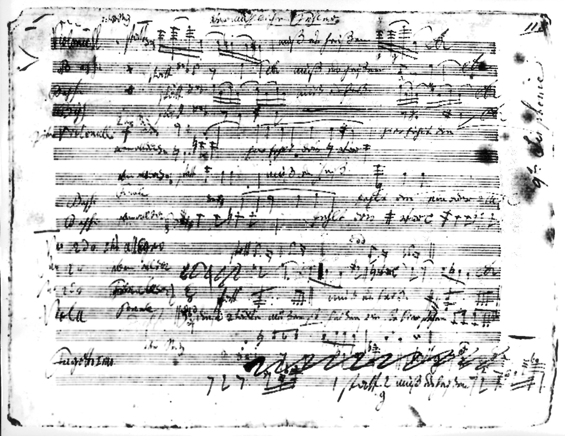 Χειρόγραφο του Μπετόβεν