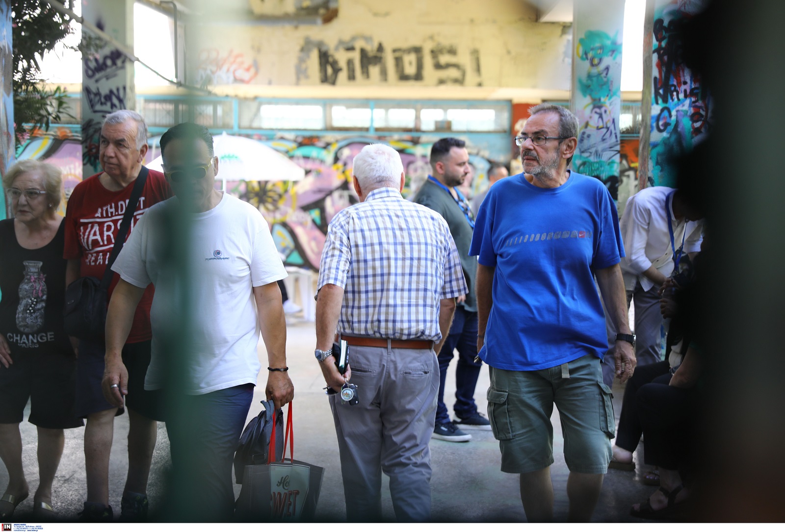 Στιγμιότυπο από την εκλογική διαδικασία για τις ευρωεκλογές,, Κυριακή 9 Ιουνίου 2024.