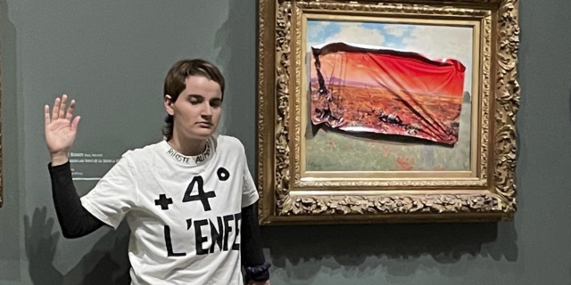 Επίθεση στον πίνακα "Οι παπαρούνες" του Μονέ