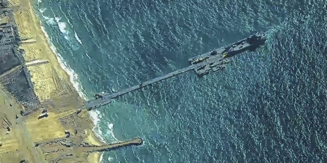 Η πλωτή προβλήτα των ΗΠΑ στη Λωρίδα της Γάζας