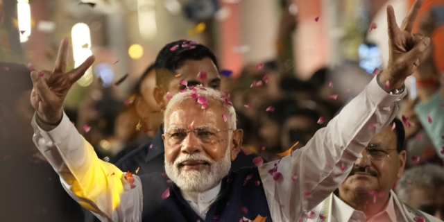 Ο επανεκλεγείς πρωθυπουργός της Ινδίας Narendra Modi