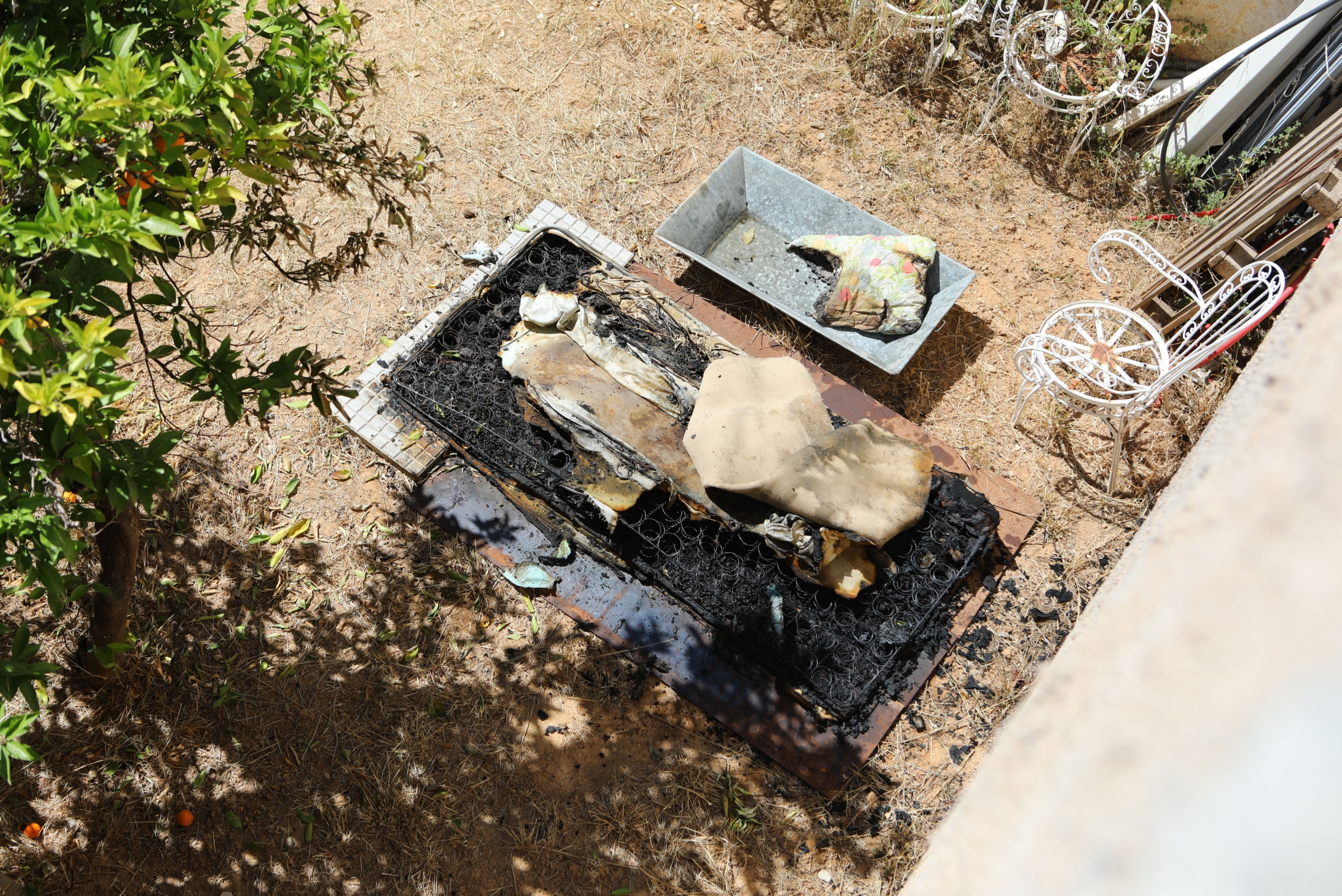 Το σημείο που βρέθηκε απανθρακωμένος ο ηλικιωμένος στα Άνω Λιόσια