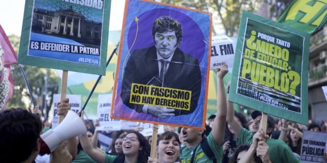 Διαδηλώσεις κατά του Χαβιέρ Μιλέι