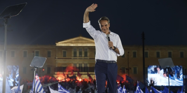 Ομιλία του Πρωθυπουργού και Προέδρου της Νέας Δημοκρατίας Κυριάκου Μητσοτάκη στην κεντρική προεκλογική συγκέντρωση του κόμματος στην πλατεία Συντάγματος