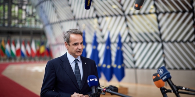 Ο Κυριάκος Μητσοτάκης στη Σύνοδο Κορυφής της ΕΕ