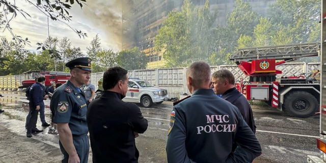 Φωτιά σε κτίριο στη Ρωσία