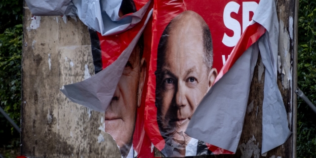 Αφίσα του Όλαφ Σολτς για τις Ευρωεκλογές