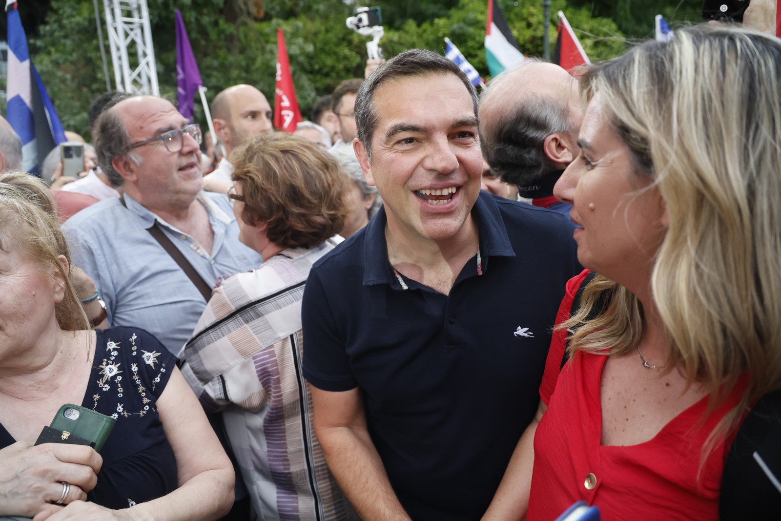  Ο Αλέξης Τσίπρας στην προεκλογική συγκέντρωση του ΣΥΡΙΖΑ