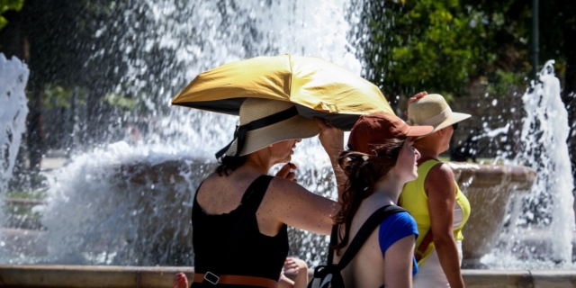 Υψηλές θερμοκρασίες στο κέντρο της Αθήνας