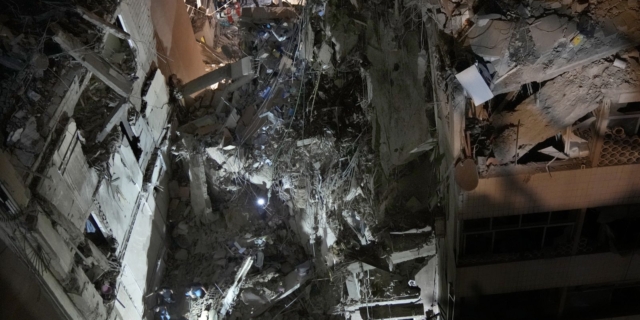 Εικόνες από την επίθεση του Ισραήλ στη Βηρυτό