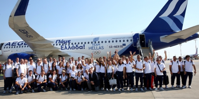 «Πάμε Ελλάδα», το μήνυμα της AEGEAN για το ταξίδι της Ελληνικής Ολυμπιακής αποστολής στο Παρίσι που μόλις ξεκίνησε