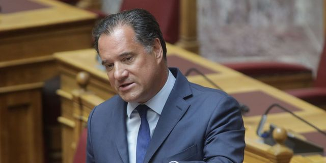 Ο Άδωνις Γεωργιάδης στην Βουλή