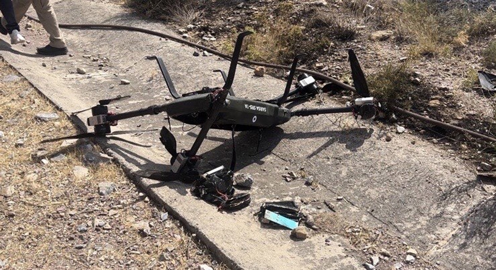 To drone που έπεσε στα Γλυκά Νερά