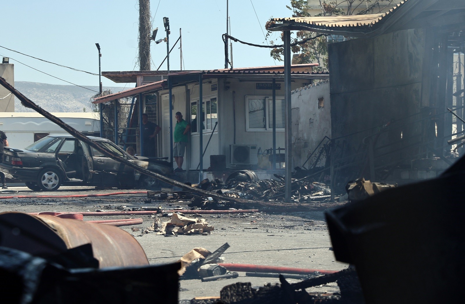 Incendiu într-un depozit din Botaniko
