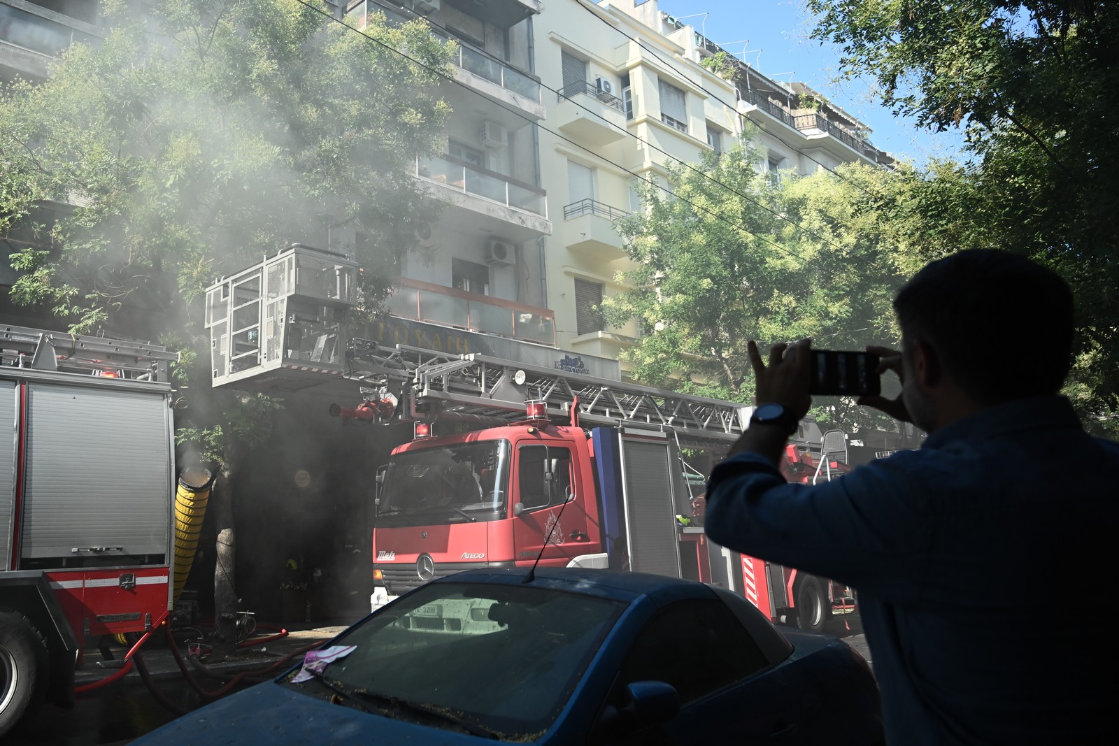 Πυρκαγιά στην στοά του θεάτρου "Broadway"