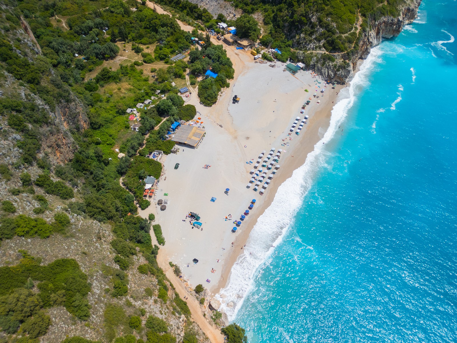 Η παραλία Gjipe στην Αλβανία