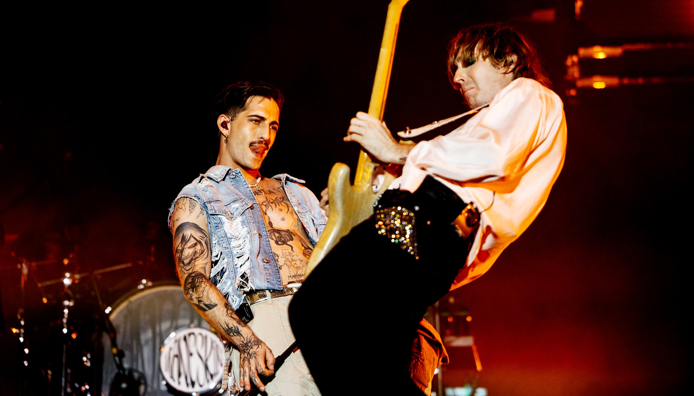 O Damiano David μαζί με τον Thomas Raggi