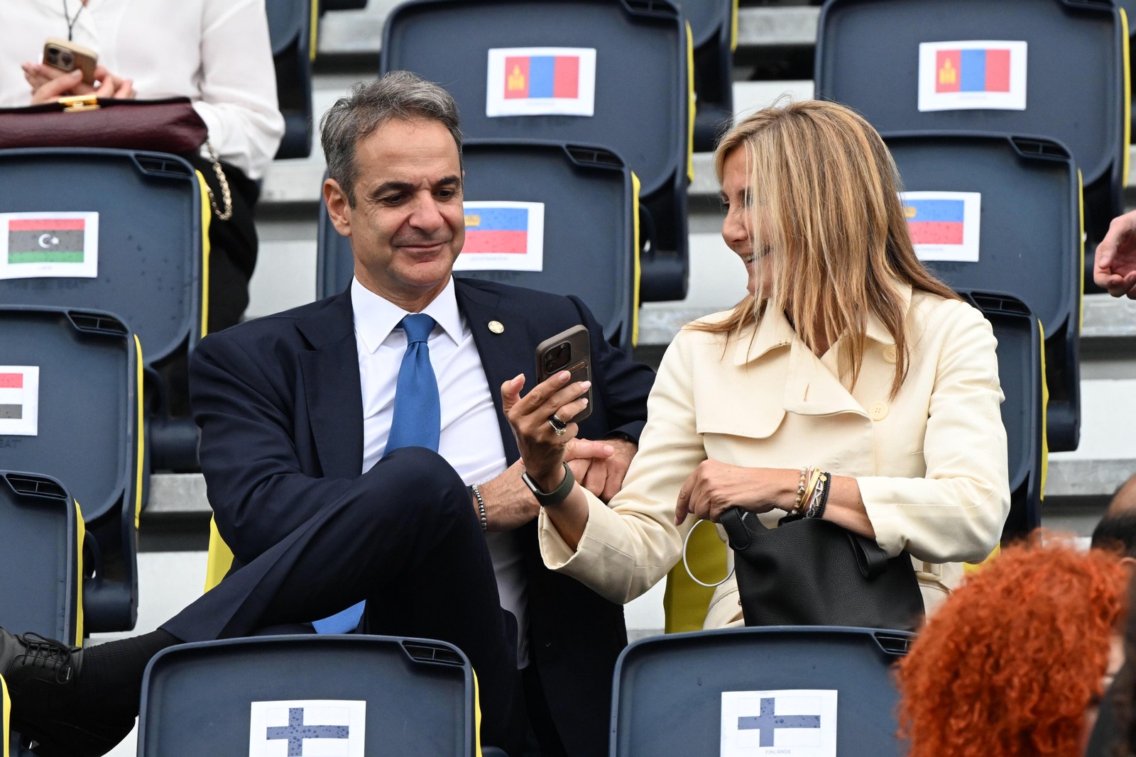 Κυριάκος Μητσοτάκης και Μαρέβα Γκραμπόβσκι στην Τελετή Έναρξης