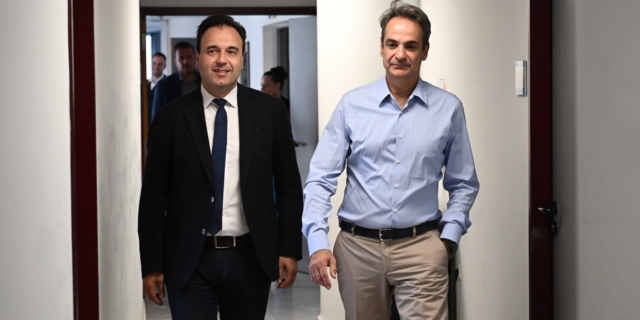 Επίσκεψη του Πρωθυπουργού Κυριάκου Μητσοτάκη στο υπουργείο Ψηφιακής Διακυβέρνησης,