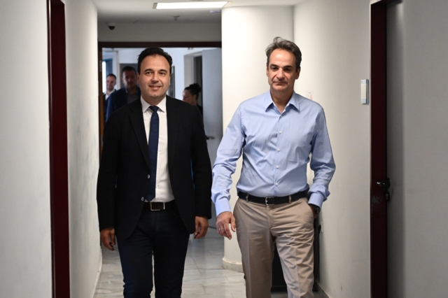 Επίσκεψη του Πρωθυπουργού Κυριάκου Μητσοτάκη στο υπουργείο Ψηφιακής Διακυβέρνησης,