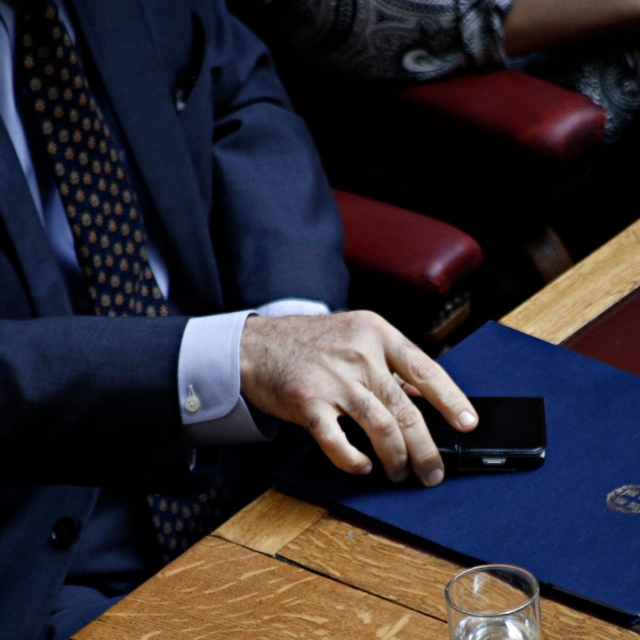 Στιγμιότυπο από συζήτηση στη Βουλή