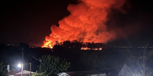 Φωτιά στο Μεσολόγγι