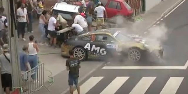 Αγωνιστική Porsche έπεσε σε θεατές στο Ράλι Μαδέιρα – Συγκλονιστικό βίντεο