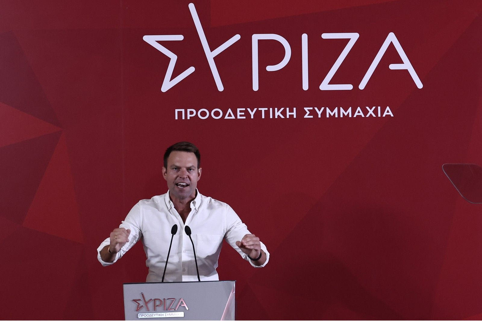 Ο Στέφανος Κασσελάκης στην Κεντρική Επιτροπή του ΣΥΡΙΖΑ-ΠΣ