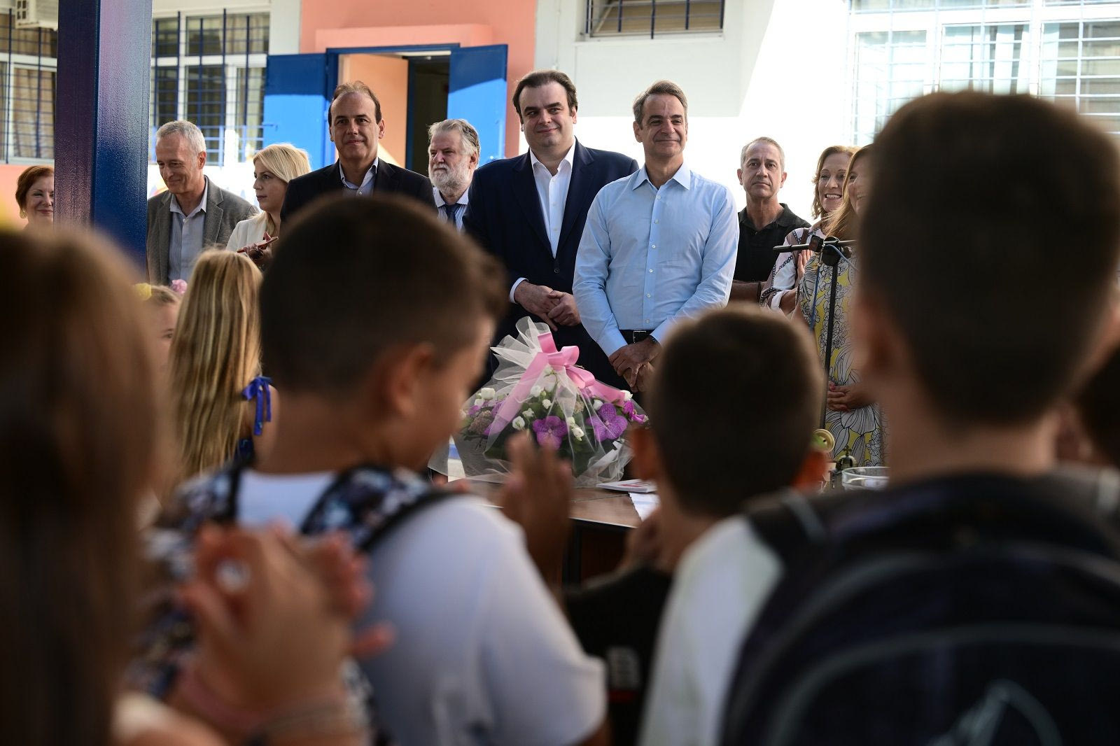 Αγιασμός για την έναρξη της νέας σχολικής χρονιάς στο 2ο Δημοτικό Σχολείο Γλυφάδας παρουσία του Πρωθυπουργού Κυριάκου Μητσοτάκη, Τετάρτη 11 Σεπτεμβρίου 2024