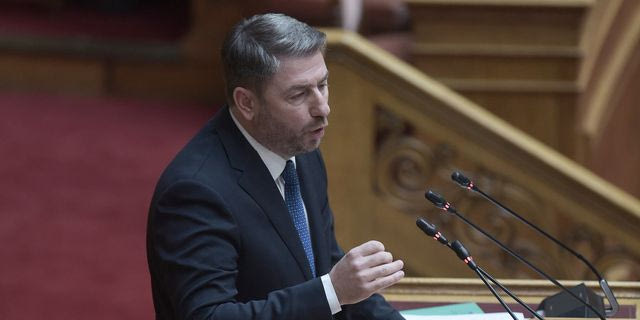 Ο Νίκος Ανδρουλάκης στο βήμα της Βουλής