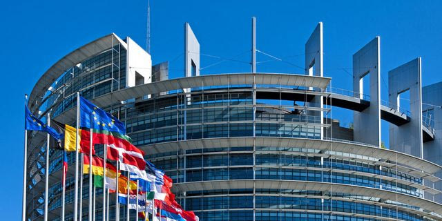 Το κτίριο του Ευρωπαϊκού Κοινοβουλίου στο Στρασβούργο