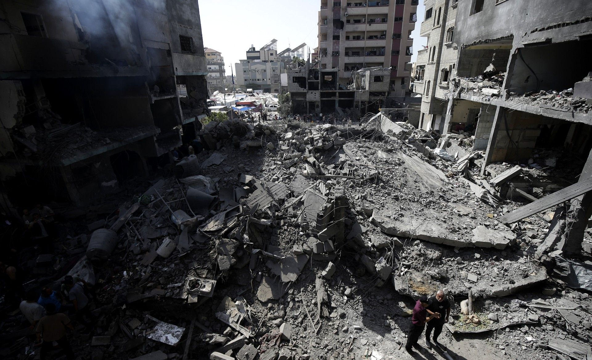 Κατεστραμμένο τοπίο στη Γάζα