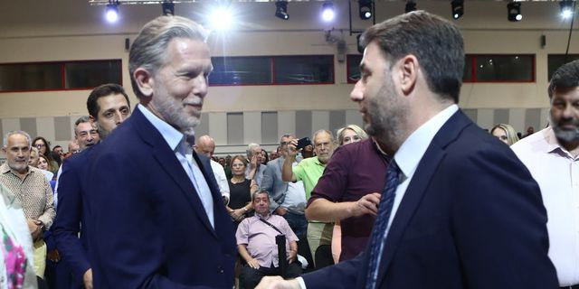 Ο Παύλος Γερουλάνος και ο Νίκος Ανδρουλάκης