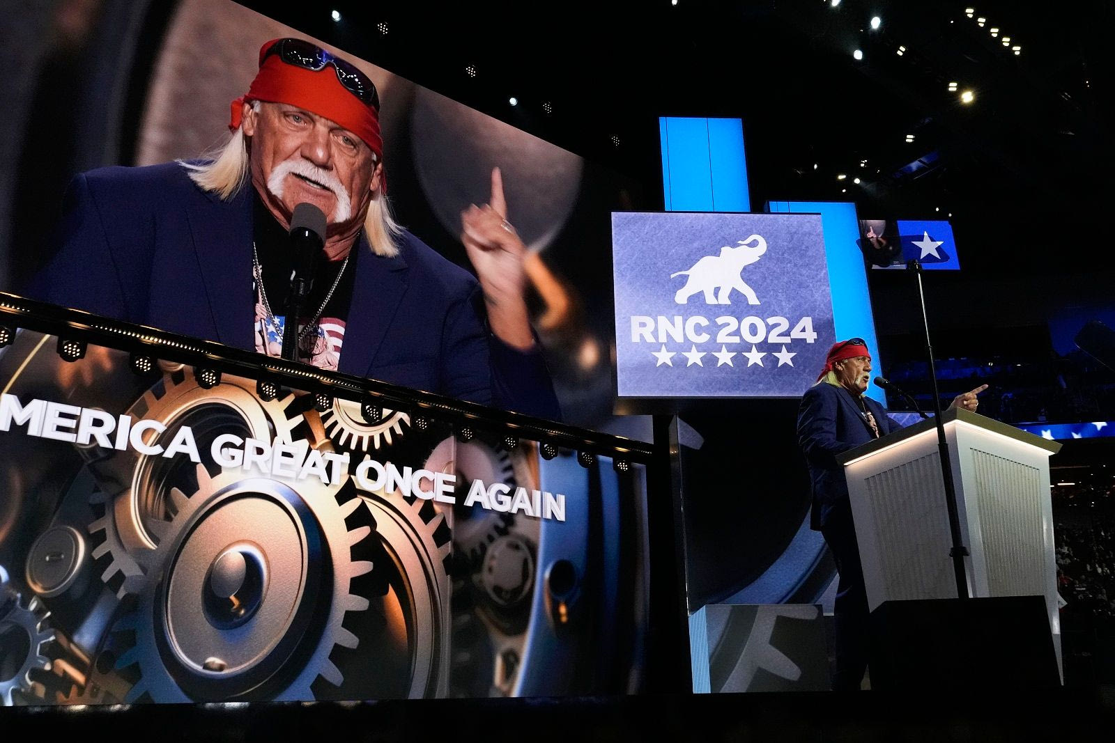 Ο Hulk Hogan στο Εθνικό Συνέδριο των Ρεπουμπλικανών