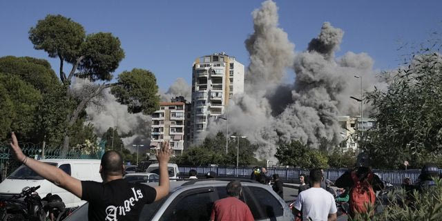 Ένα 11όροφο κτίριο χτυπήθηκε από ισραηλινό πύραυλο στη Βηρυτό