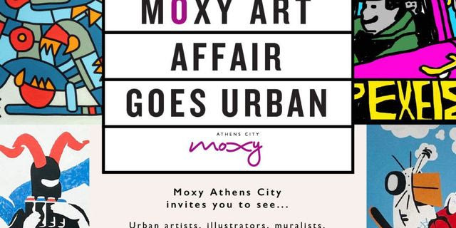 5 Urban καλλιτέχνες μετατρέπουν το Moxy Athens City σε ζωντανό έργο τέχνης