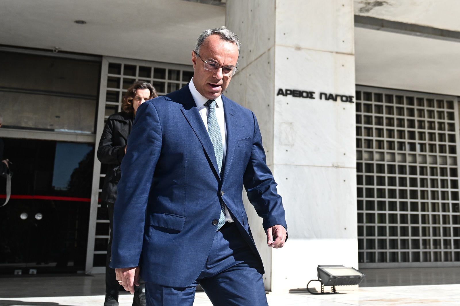 Επίσκεψη του υπουργού Υποδομών και Μεταφορών Χρήστου Σταϊκούρα στην εισαγγελέα του Αρείου Πάγου